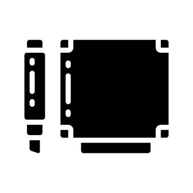 beyaz tahta web simgesi vektör illüstrasyonu