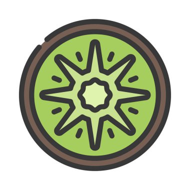 Kivi vektör simgesi, illüstrasyon 