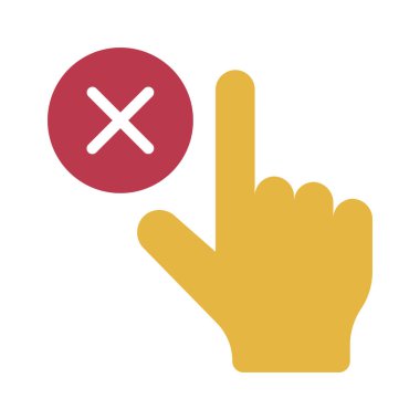 Simge Sil Basit Vektör İllüstrasyonuna bas