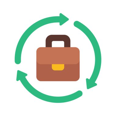 İş Süreci web simgesi vektör illüstrasyonu