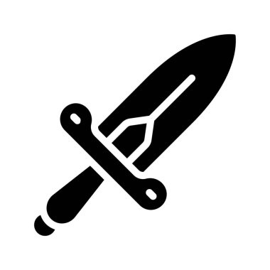  Hançer simgesi vektör çizimi tasarımı