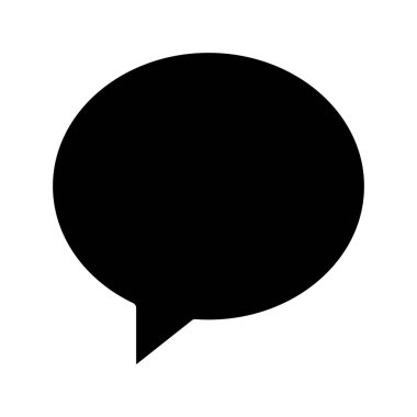 Oval İleti Web simgesi vektör illüstrasyonu