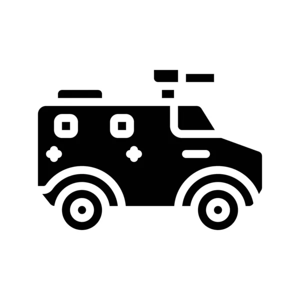 Armoured Truck Icon Vector Illustration — Stock Vector