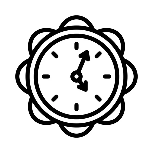 Reloj Aislado Icono Vector Diseño — Archivo Imágenes Vectoriales