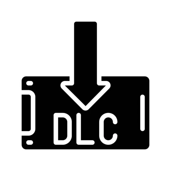 Dlc Mobile Web Icon Vector Illustration — Image vectorielle