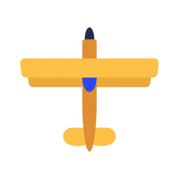 Biplane Icon Vector Illustration — Stock Vector