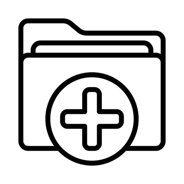 Gesundheits Folder Symbol Vektorillustration — Stockvektor