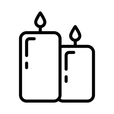 Mumlar web simgesi vektör illüstrasyonu