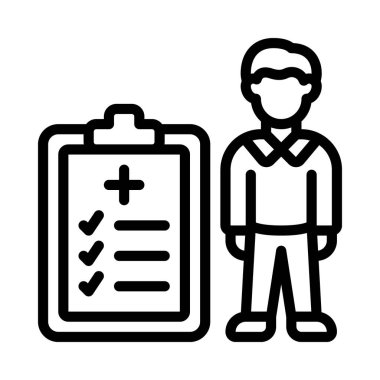 Tüm Gövde Denetimi Web simgesi vektör çizimi