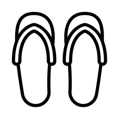 Terlikler web simgesi vektör illüstrasyonu