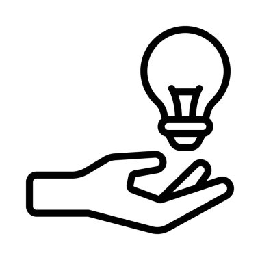 Elle Fikir Ağı vektör illüstrasyonu veriliyor