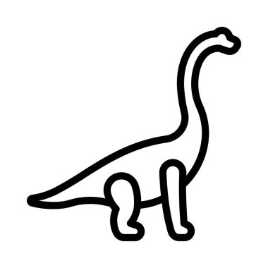 Brachiosaurus web simgesi vektör çizimi