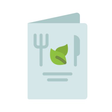 Vegan Menüsü Web simgesi vektör illüstrasyonu