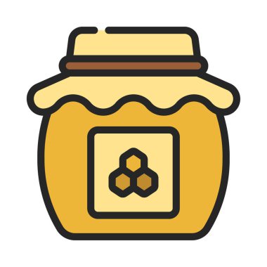Honey Jar web simgesi vektör illüstrasyonuName