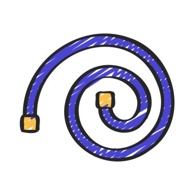 Spiral Ağ ikonu vektör illüstrasyonu