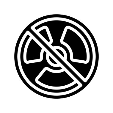 Radyasyon Web simgesi vektör çizimi