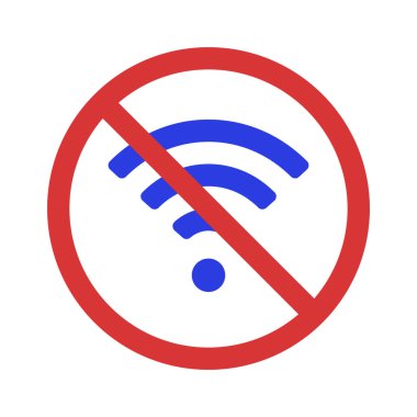 Wi-Fi sinyal vektör çizimi yok 