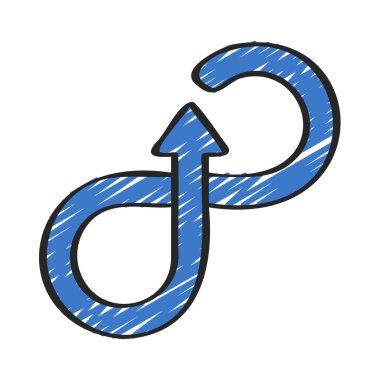 Sekiz Ok web simgesi vektör illüstrasyonunun şekli