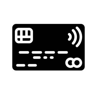 Düz tasarımda Kişisiz Kart simgesi 