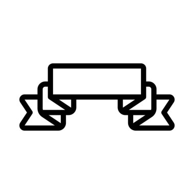 Çoklu Katlama Kurdelesi Web simgesi vektör illüstrasyonu