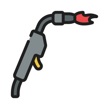 Kaynak Meşalesi simgesi, vektör çizimi