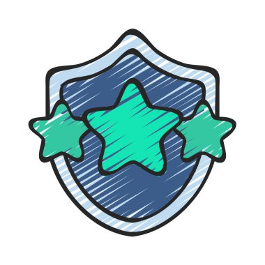 Yüksek Kalite Koruma Modern simgesinin vektör çizimi   