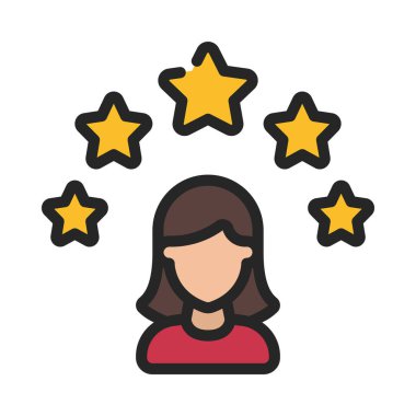 Müşteri memnuniyetinin vektör çizimi modern simge      