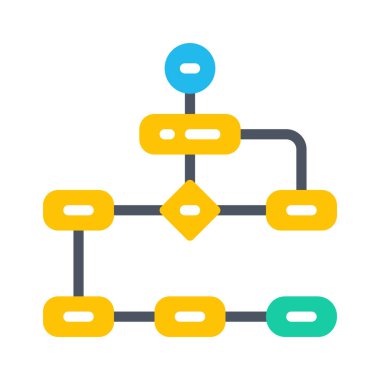 algoritma web simgesi vektör illüstrasyonu
