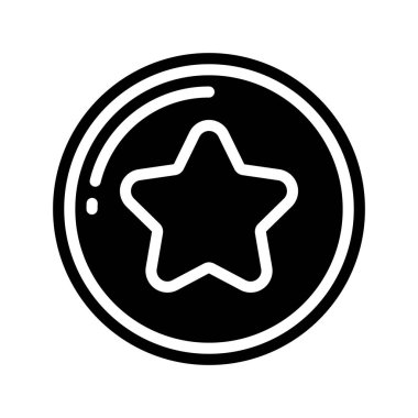 yıldız sikkesi vektör tasarımı