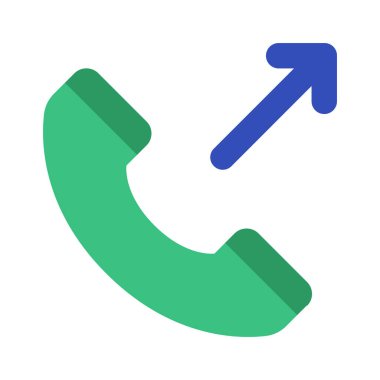 telefon çağrısı web simgesi vektör illüstrasyonu