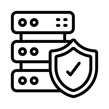 Sunucu Koruma Ağı vektör illüstrasyonuName