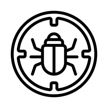 Hata Hedefleme Web simgesi vektör çizimi