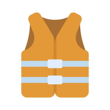 Can yeleği web simgesi vektör çizimi