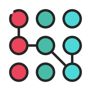 Karmaşıklık Simgesi Basit Vektör İllüstrasyonu