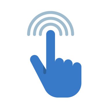 El Tıklanmış Web simgesi vektör illüstrasyonu