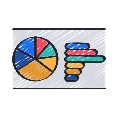 Grafik web simgesi vektör çizimi