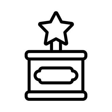 Yıldız Ödülü Web simgesi vektör illüstrasyonu