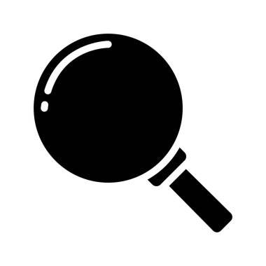 Büyütme cam simgesi vektör illüstrasyonu 