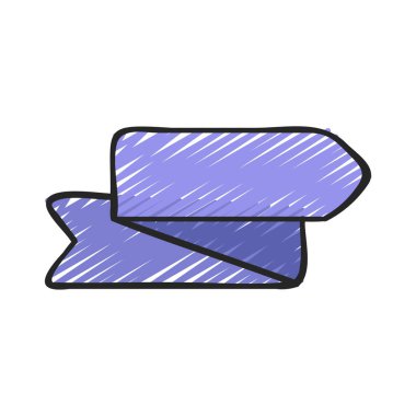 Ok Kurdelesi Web simgesi vektör illüstrasyonu