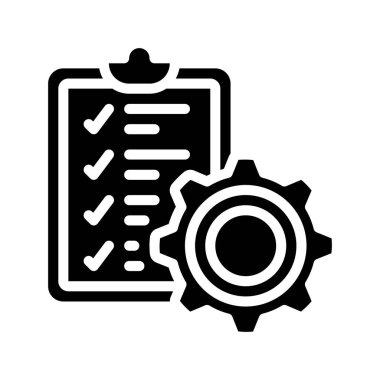 Proje Yönetimi simge vektör çizim           