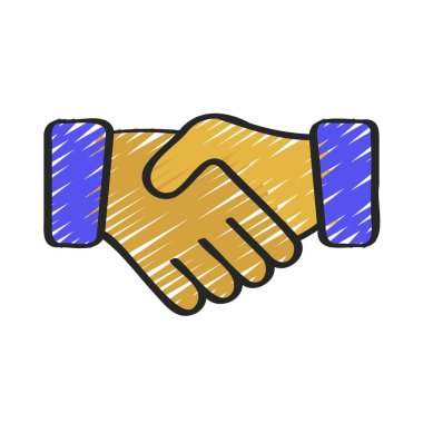 El Çalkala Simgesi Basit Vektör İllüstrasyonu