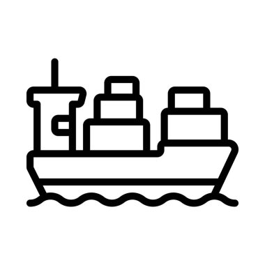 Sevkiyat Simgesi Basit Vektör İllüstrasyonu