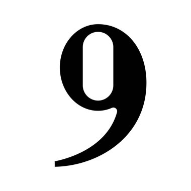 Dokuz Web simgesi vektör illüstrasyonu