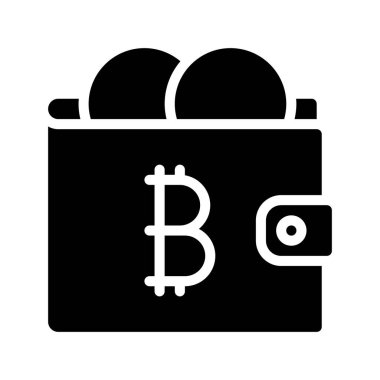 wallet icon, vector illustration simple design