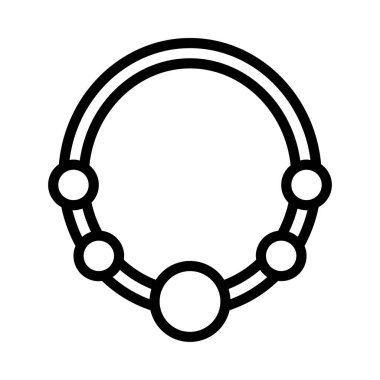  Kolye simge tasarlamak vektör 