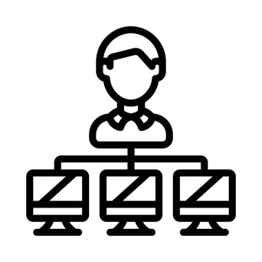 ağ simgesi, vektör illüstrasyonu basit tasarım