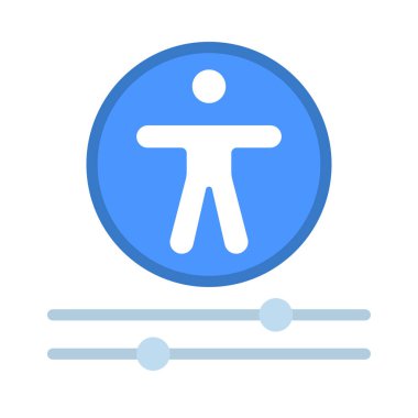 Erişilebilirlik Denetimi Web simgesi vektör resimlemesi