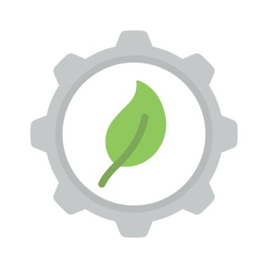 Eko Yönetim web simgesi vektör illüstrasyonu