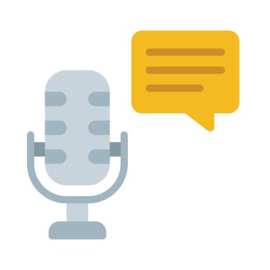 mikrofon simgesi vektör illüstrasyon tasarımı 