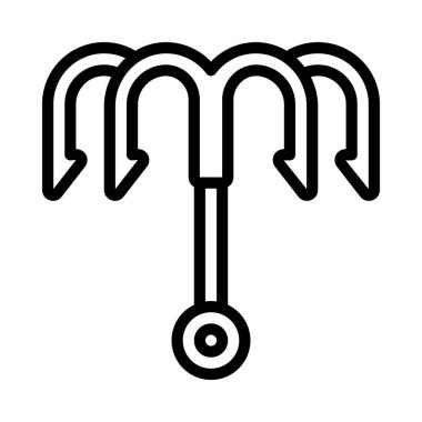 Rappel Hook web simgesi vektör çizimi